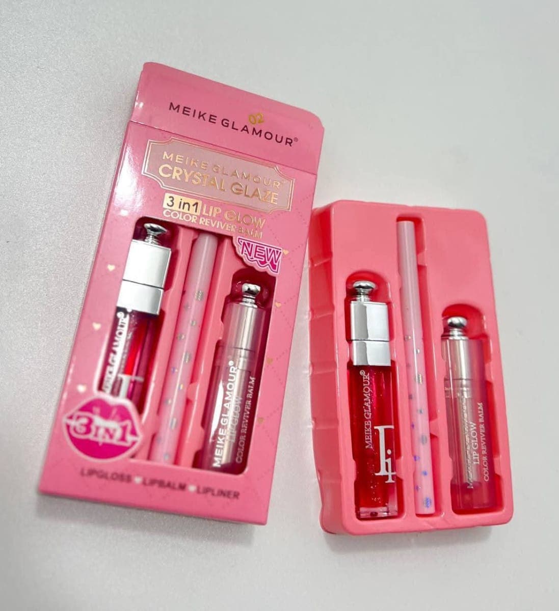 Meike Glamour - Crystal Glaze (3 in 1 Lip Glow)